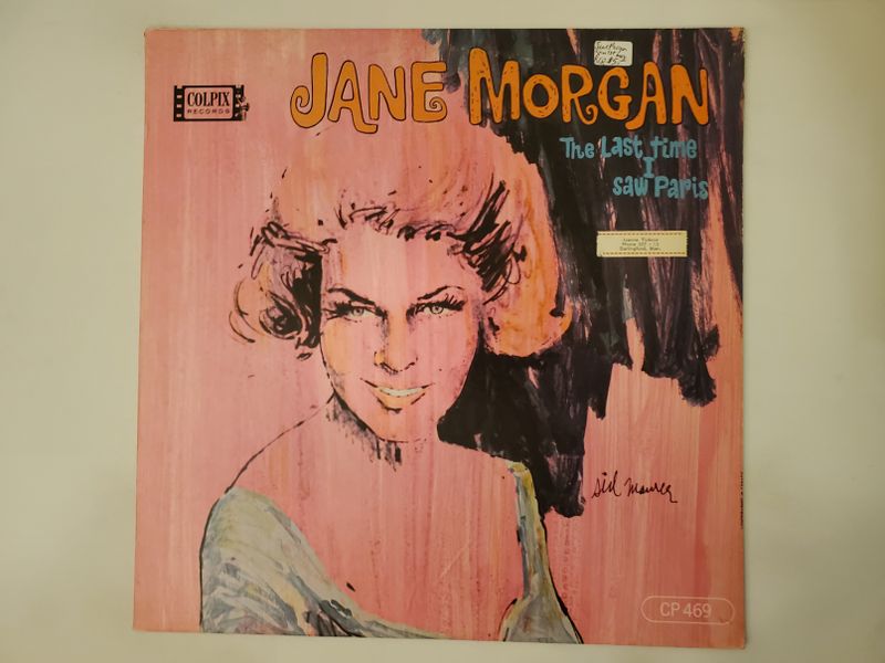Jane Morgan The Last Time I Saw Paris vinyl record